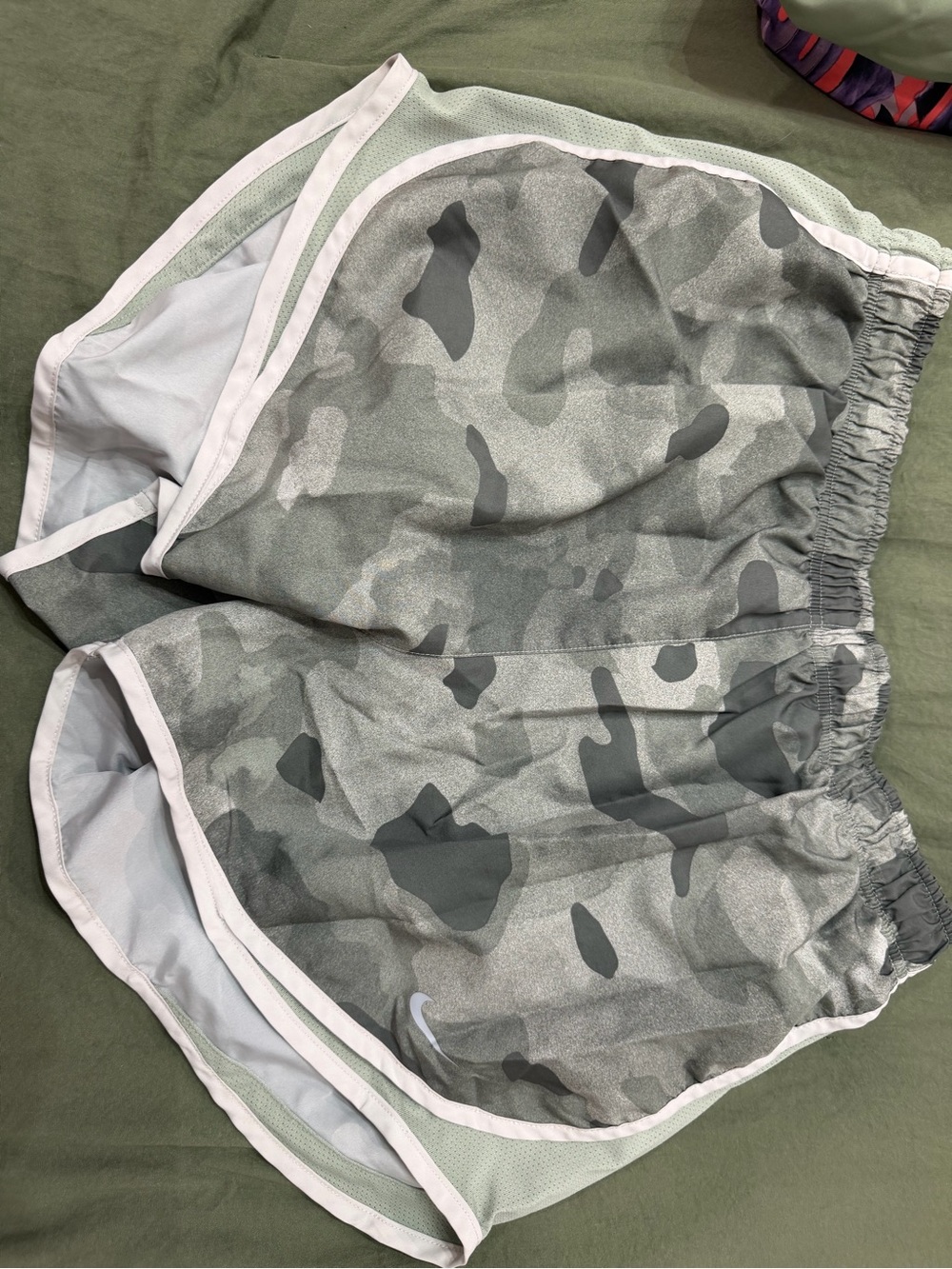 Nike Women’s Green Camo Athletic Shorts